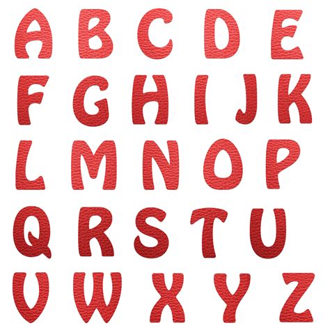 printable red alphabet letters printable templates