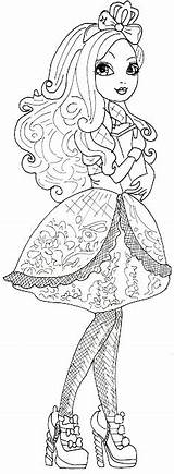 Coloring Apple Pages High Ever After Sheet Printable Colouring Print Dolls Color Princess sketch template