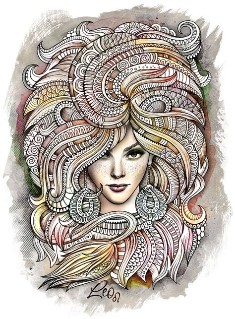 Zodiac Illustration Leo By Balabolka Via Behance Art