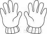 Glove Mittens Classroomclipart Clipartkid sketch template