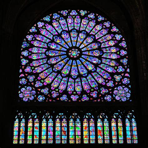 Notre Dame Cathedral South Transept Rose Window Photograph By Stephen