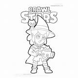 Shelly Brawl Witch Drawitcute1 علي تويتر sketch template