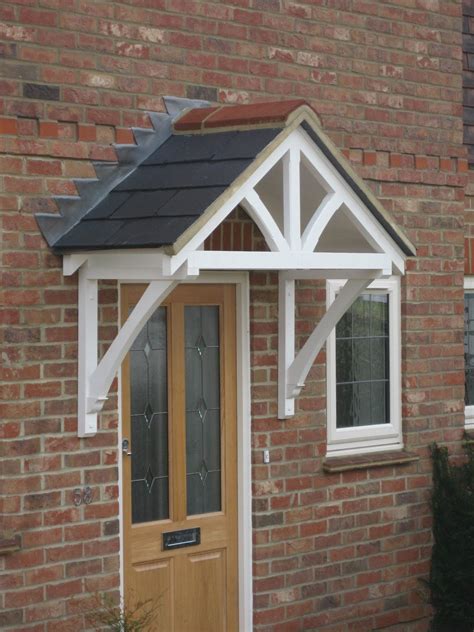 timber front door canopy porch blakemere curved gallowsawning canopies  front door