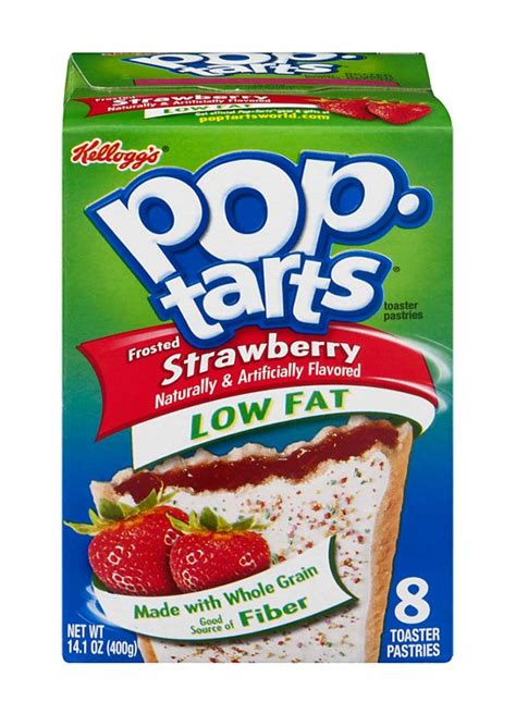 kellogg s pop tarts frosted strawberry low fat whole grain fiber