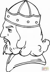 Coloring Viking Pages Face Vikings Drawing Ages Middle Template Supercoloring Printable sketch template