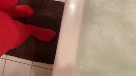 fiona brooklyns clip store red tights bubble bath tease