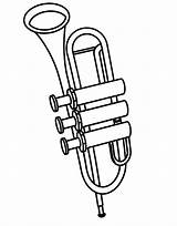 Trompeta Colorir Trombeta Colorironline sketch template