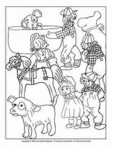 Raggedy Dollies Stories sketch template