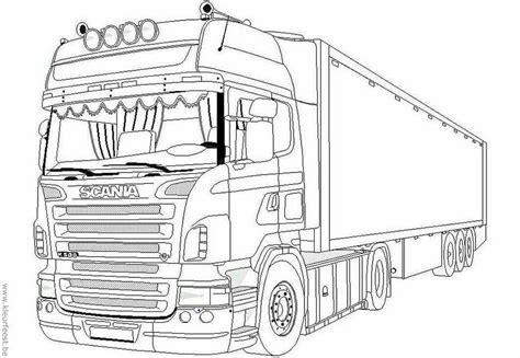 famous scania truck coloring pages