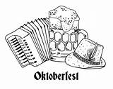 Oktoberfest Composition sketch template