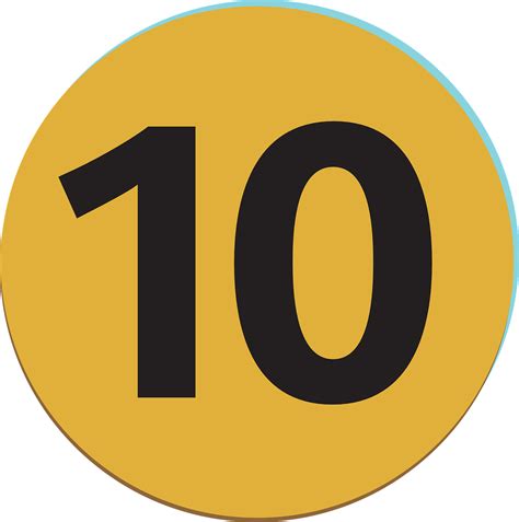 number ten mark royalty  vector graphic pixabay