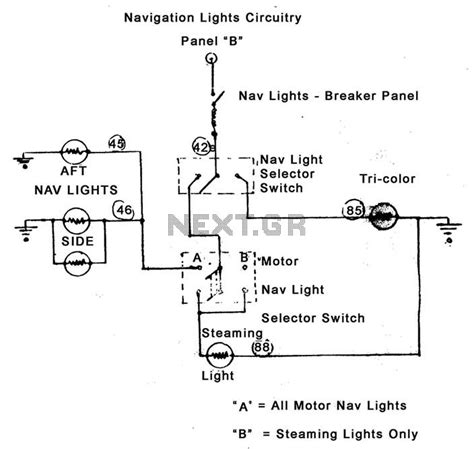 wiring diagram boat navigation lights