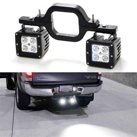 ijdmtoy tow hitch mount  high power cree led pod backup reverse lightsrear search lighting