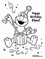 Elmo Coloring Birthday Pages Happy Sesame Street Printable Color Choose Board Print Getcolorings Loves Open sketch template
