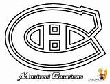 Hockey Montreal Canadiens Coloring Yescoloring sketch template