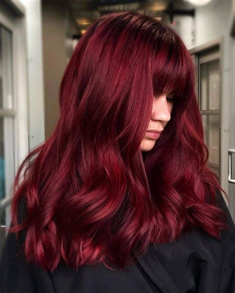 pin by allie glerum on belleza wine hair wine hair color dark red