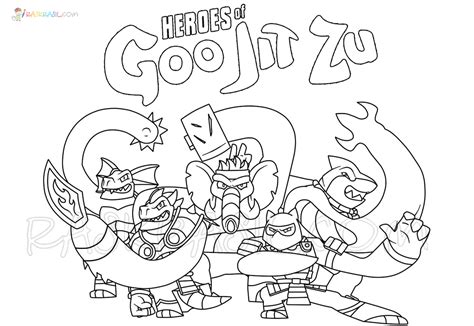 goo jit zu coloring page  picture  printable  vrogueco