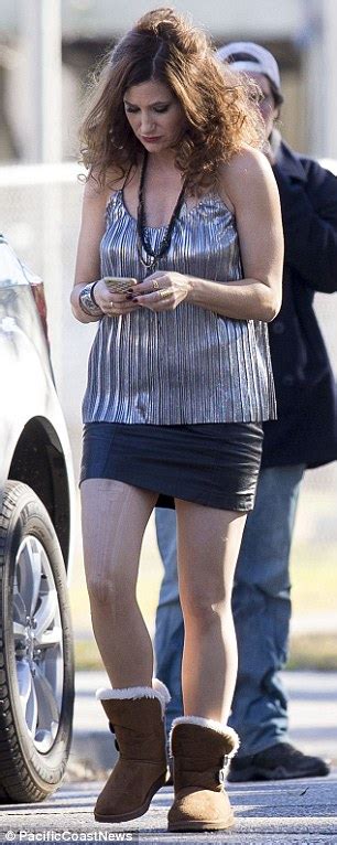 Mila Kunis On Set Of Bad Moms Alongside Jada Pinkett Smith