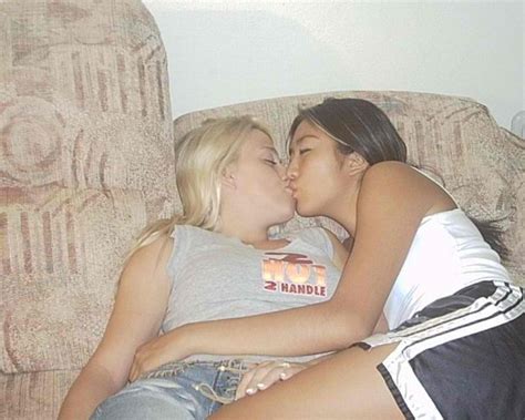 sapphic sweetness a kissing lesbian girls kissing jeans shorts sexy teen better than dick asian