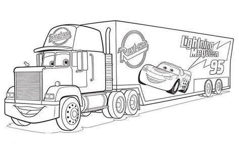 cars mack truck coloring page   kifestokoenyv nyomtathato