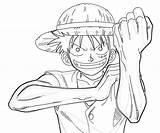 Luffy Piece Coloring Pages Monkey Character Printable Color Sketch Template Print Getcolorings Colo sketch template