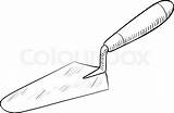 Trowel Drawing Tool Clip Vector Brick Garden Paintingvalley Clipart Construction Illustration sketch template