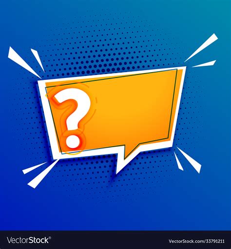 question mark template  text space design vector image