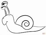 Snail Coloring Cartoon Pages Printable Mollusks Template Land Categories Supercoloring sketch template