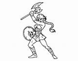 Viking Female Coloring Pages Colorear Vikings Template Templates sketch template