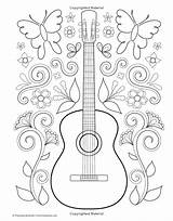 Guitarra Pintar Mandalas Sheets Thaneeya Mcardle Guitarras Mandala Graham Kahle Adultos Bordar Doodle Musical Ausmalbilder Fun User sketch template