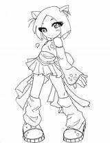 Coloring Anime Pages Girl Fox Chibi Cat Cute Drawing Print Kids Warrior Colouring Sheets Lineart Little Boy Getdrawings Library Clipart sketch template