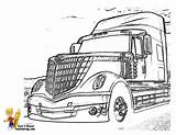 Pages Coloring Truck Big Rig Trucks Colouring Peterbilt Star Sheets Navistar Tough Template Rigs Lone sketch template