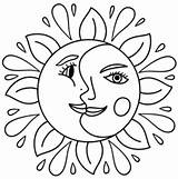 Trippy Luna Mewarnai Matahari Sonne Mond Ausmalbilder Malvorlagen Colorare Sterne Kostenlose Druckbare Disegni Supercoloring Sole Colouring Sztuki Buch Bing Aline sketch template