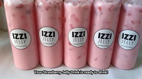 strawberry jelly drink recipe beverage business idea youtube