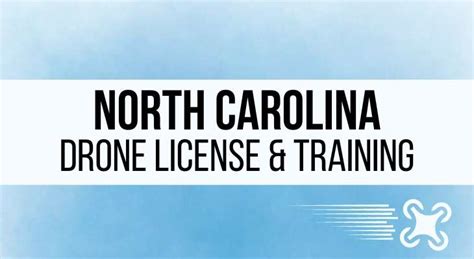 north carolina drone pilot license  training requirements