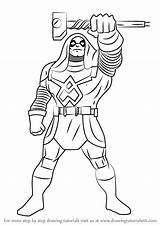 Ronan Accuser Hero Squad Super Draw Show Drawing Step sketch template