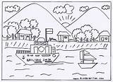Pemandangan Sketsa Mewarnai Hitam Alam Diwarnai Laut Gunung Pegunungan Sungai Belum Menggambar Kapal Perahu Yg Buahan Buah Dicontoh Kumpulan Nusantara sketch template