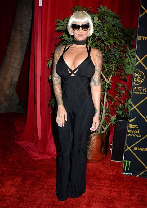amber rose looks unrecognisable as she flaunts her acres