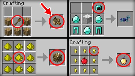 minecraft  crafting recipes  changed funnycattv