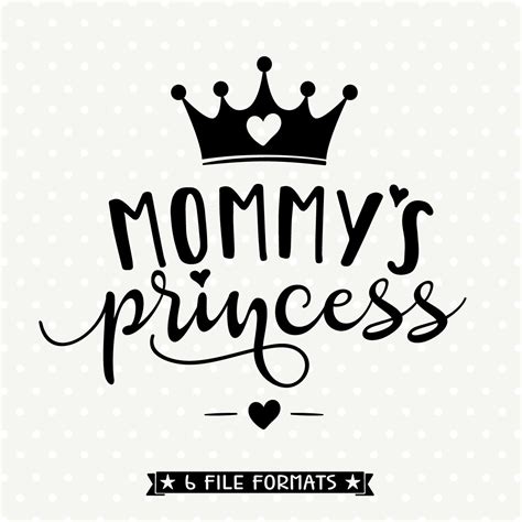 254 mommy s little princess svg svg png eps dxf file