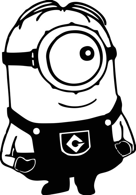 minion drawing template    clipartmag
