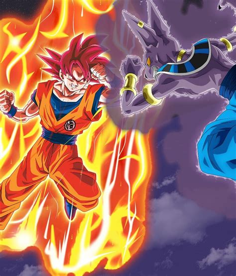 Goku Super Sayajin Dios Vs Bills Personajes De Goku