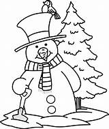 Snowman Coloring Christmas Pages Color Drawing Snow Man Clipart Primitive Blank Line Fun Clip Printable Whychristmas Print Library Vintage Snowmen sketch template