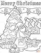 Christmas Merry Coloring Pages sketch template