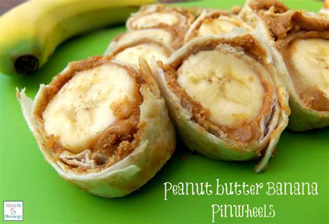 peanut butter banana pinwheels peanut butter bananafun kid food