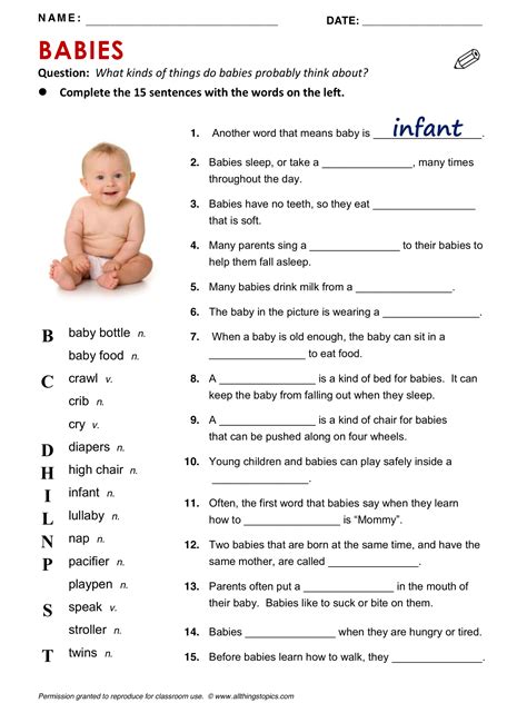 babies baby english learning english vocabulary esl english