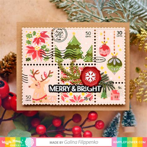 postage collage stamp set waffleflowercom