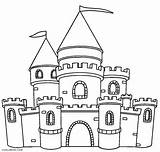 Castle Cinderella Coloring Pages Template Easy Sketch sketch template