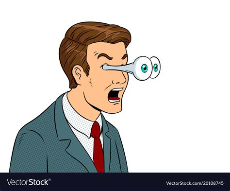 Businessman With Popping Eyes Pop Art Royalty Free Vector