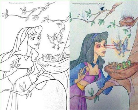 30 utterly twisted disney coloring book corruptions
